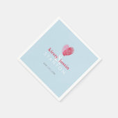 PLATZTISCH DECOR niedliche Fingerabdruck Herz-Lieb Serviette (Ecke)