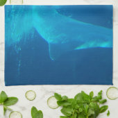 Plauderndes Delphin-Paar-Geschirrtuch Geschirrtuch (Gefaltet)