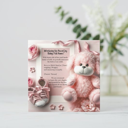 PlauderWillkommen Einladung (Stehend Vorderseite)