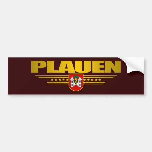 Plauen Autoaufkleber (Vorne)