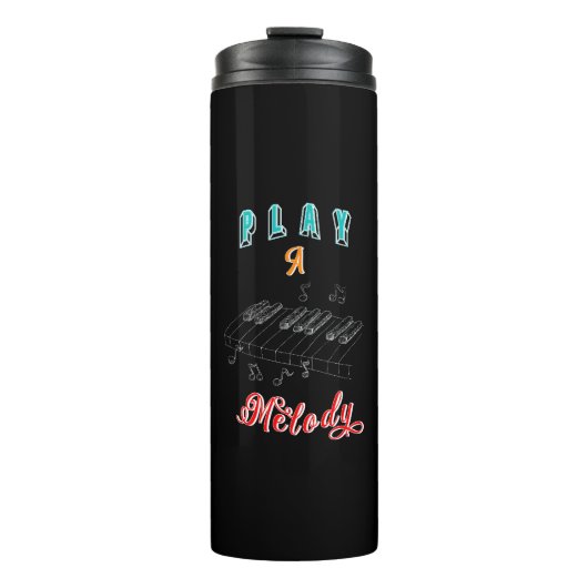 Play a Melody Boyfriend Piano Thermosbecher (Vorderseite)