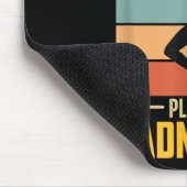 Play Badminton Shuttle Retro Badminton Player Game Mousepad (Ecke)