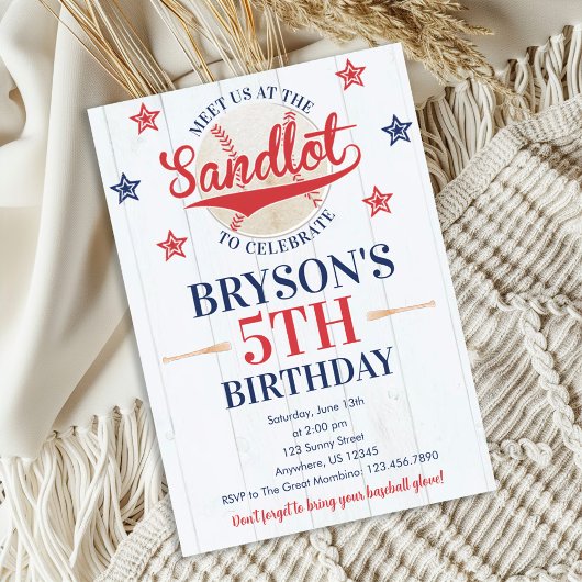 Play Ball Baseball Birthday Invitation | Boy Party Einladung