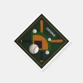 Play Ball Baseball Serviette (Ecke)