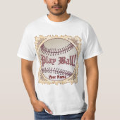 Play Ball Baseball T-Shirt (Vorderseite)