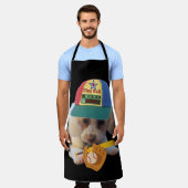 Play Ball Poodle Kitchen Schürze (Getragen)