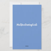 Play Ball Poodle Matching Blue Stationery Briefpapier (Rückseite)