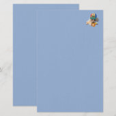 Play Ball Poodle Stationery Briefpapier (Vorne/Hinten)