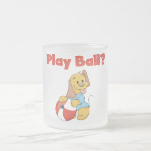 Play Ball T-Shirts und Geschenke Mattglastasse