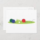 Play Bocce Postkarte (Vorne/Hinten)