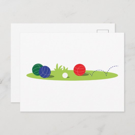 Play Bocce Postkarte (Vorne/Hinten)