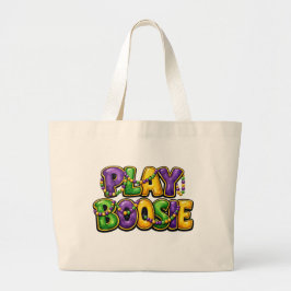 Play Boosie Mardi Gras Tote Bag – Carnival Party B Jumbo Stoffbeutel