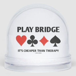 Play Bridge Es ist billiger als Therapie 4 Card An Schneekugeln