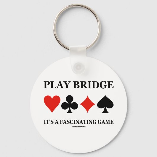 Play Bridge Es ist ein faszinierendes Spiel (Card  Schlüsselanhänger (Vorderseite)