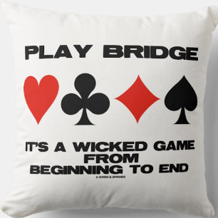 Play Bridge Es ist ein Spiel, das von Anfang an ge Kissen