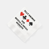 Play Bridge For Mental Social Benefits Card Suits Serviette (Ecke)