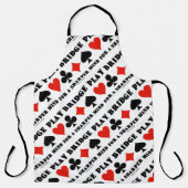 Play Bridge für einen Sharper Mind Vier-Card-Anzug Schürze (Vorderseite)