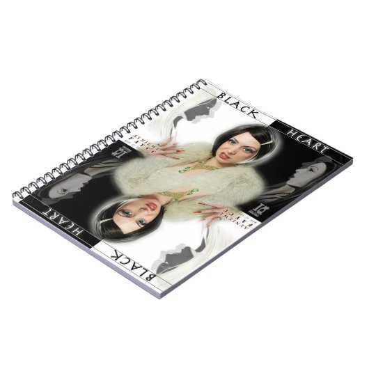 Play Card Queen Notebook Notizblock (Linke Seite)
