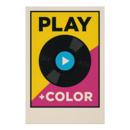 ▶️ PLAY + COLOR - Drück auf Farbe Poster
