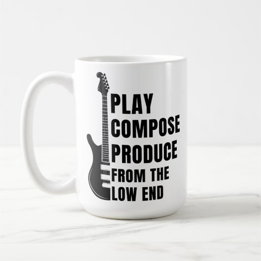 PLAY, COMPOSE, PRODUCE FROM THE LOW END KAFFEETASSE (Links)