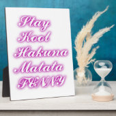 Play Cool Hakuna Matata .png Fotoplatte (Seite)