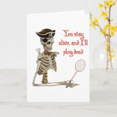 Play Dead Badminton Pirate Karte (Gelbe Blume)