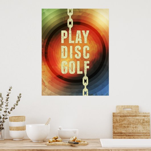 Play Disk Golf Poster (Küche)