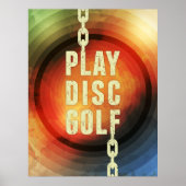 Play Disk Golf Poster (Vorne)