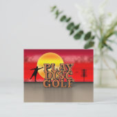 Play Disk Golf Postkarte (Stehend Vorderseite)