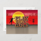 Play Disk Golf Postkarte (Vorne/Hinten)