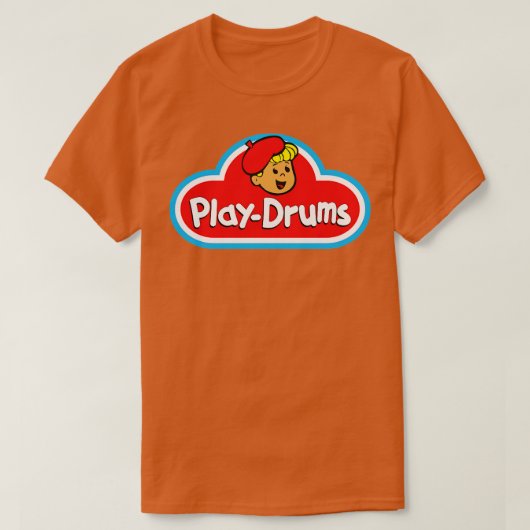 Play Drums PlayDoh Design Long Sleeve T-Shirt (Design vorne)