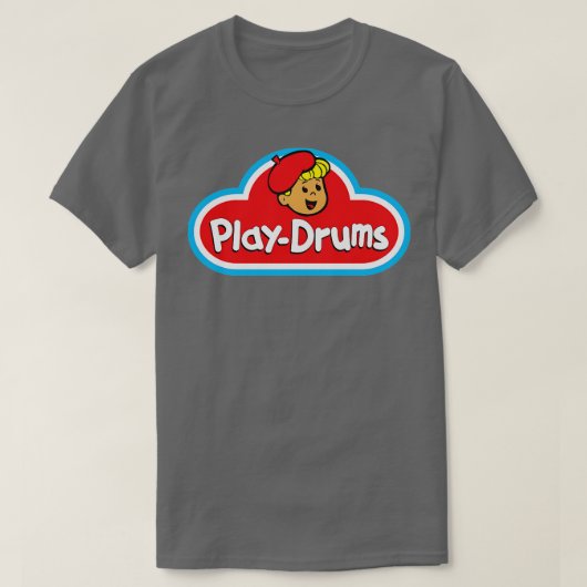 Play Drums PlayDoh-Design T-Shirt (Design vorne)