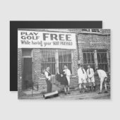 Play Golf Free (While Having Your Suit Pressed) Po Magnetkarte (Vorne/Hinten)