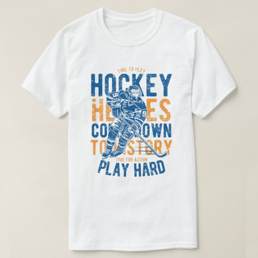 Play Hard - Ice Hockey T-Shirt (Design vorne)