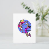 Play Hard Postkarte (Stehend Vorderseite)