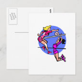 Play Hard Postkarte (Vorne/Hinten)