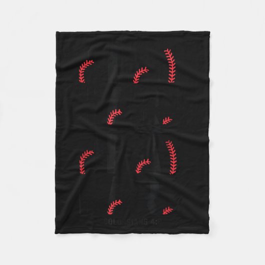 Play Hard Pray Hard Youth Boy Christian Baseball J Fleecedecke (Vorderseite)