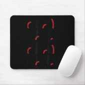 Play Hard Pray Hard Youth Boy Christian Baseball J Mousepad (Mit Mouse)