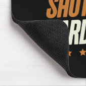 Play Hard Shuttle Harder Badminton Player Shuttle Mousepad (Ecke)