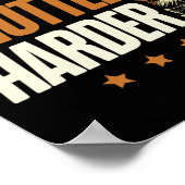Play Hard Shuttle Harder Badminton Player Shuttle Poster (Ecke)