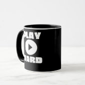 Play Hard Tri Blend Tasse (Vorderseite Links)