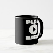 Play Hard Tri Blend Tasse (VorderseiteRechts)
