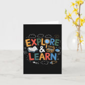 Play Is Learning Explore And Learn Preschool Teach Karte (Gelbe Blume)
