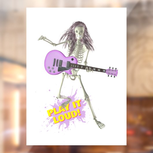 Play It Loud! Fensteraufkleber (Blatt 2)