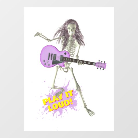 Play It Loud! Fensteraufkleber (Blatt)