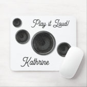 Play it Loud Lautsprecher White Mousepad (Mit Mouse)