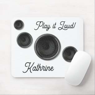 Play it Loud Lautsprecher White Mousepad