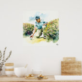 Play it where it - Golf Art Print Poster (Küche)