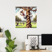 Play it where it - Golf Art Print Poster (Heimbüro)