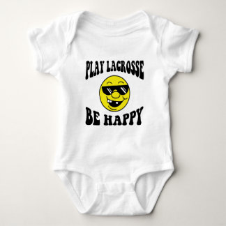 Play Lacrosse Be Happy Baby Strampler